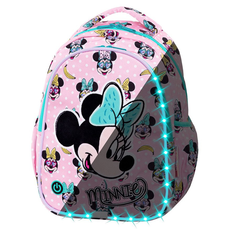 Plecak szkolny LED „Minnie Mouse” 21 L