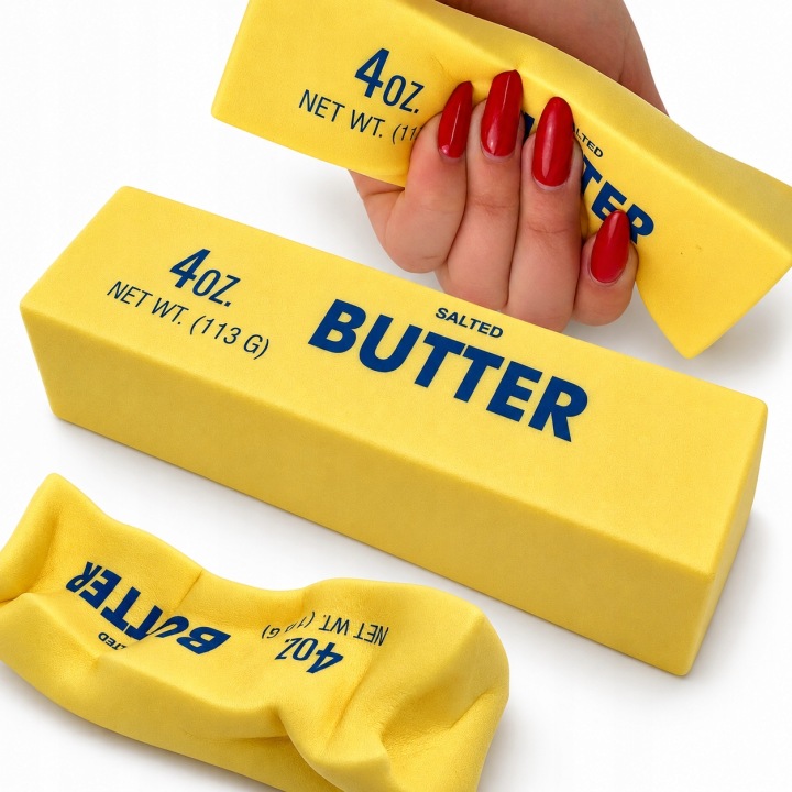 Viralowy Gniotek Masło Butter Squishy – Hit TikToka